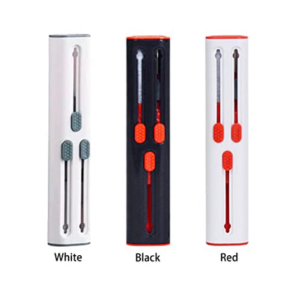 Cleaner Kit Compatible with Airpod Pro 1st 2nd 3rd Generation, Cleaning Kit and Keyboard Brush Gen 3 2 1, Pen Ear Bud Cleaning Tool for Earbuds, Laptop, Phone, (White)