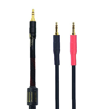 Arklove 1ft Shielded 1/8" aux Input 3.5mm 2X 3.5 Output Splitter Stereo Audio Video Cable Out 3.5 Male to Two 3.5 Male in Dual Speaker Cord 24k Gold Plated - size: 1ft, style: 3.5mm to dual 3.5(L+R)