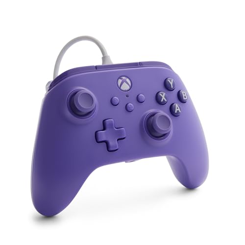 PowerA Wired Controller for Xbox Series X|S - Violet, gamepad, video game/gaming controller, works with Xbox One, Officially Licensed (Amazon Exclusive) - style: Violet