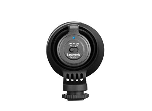 Saramonic CamMic+ | AA-Powered Shotgun Mic for DSLR, Mirrorless, Video Cams, Smartphones & Tablets | Shockmount, TRS Cable, The output cable of the, Video Cams, Windscreen for Protection from Weather and Dust, Mirrorless