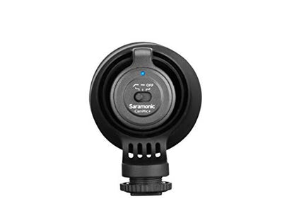 Saramonic CamMic+ | AA-Powered Shotgun Mic for DSLR, Mirrorless, Video Cams, Smartphones & Tablets | Shockmount, TRS Cable, The output cable of the, Video Cams, Windscreen for Protection from Weather and Dust, Mirrorless