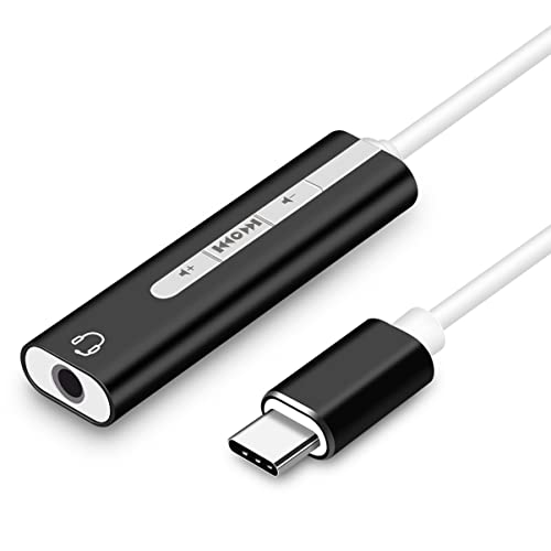 Hemoton 2pcs USB External Sound Card Surround Sound for Microphone and Earphone Volume for Computer Use Black