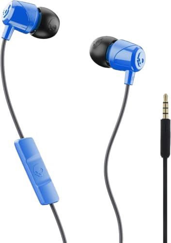 Skullcandy Jib Wired Earbuds with 3.5mm AUX Plug,Noise Isolating Fit,in-Line Microphone Call and Track Control,Convenient for Travel - Cobalt Blue,(Pack of 6) - color: Cobalt Blue, size: 6 Pack