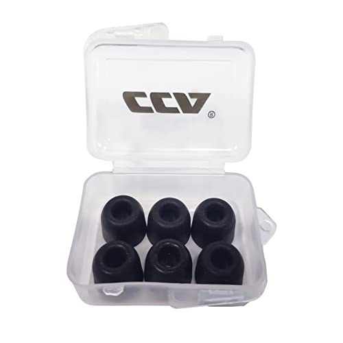CCA Memory Foam Earbud Tips Soft&Bouncy Premium Replacement EarphoneTips(3 Pairs)