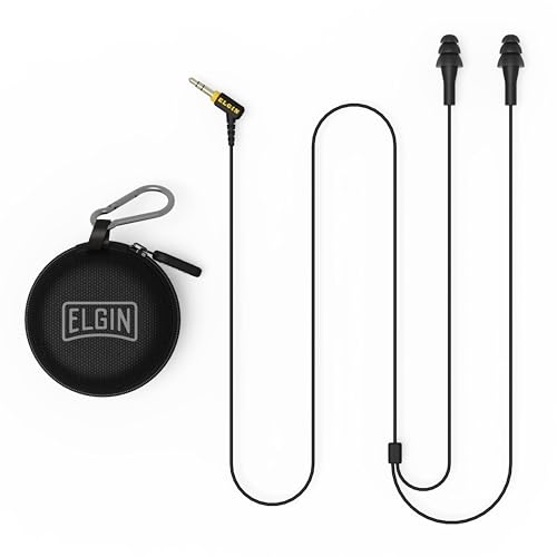 Elgin Ruckus Earplug Headphones, 25dB Noise Reduction - color: Stealth Black, style: Ruckus