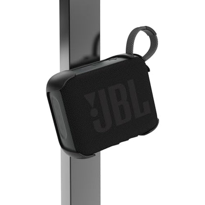 Magnetic Case Compatible with JBL GO 4 Bluetooth Speaker, 3-in-1 Mount with Removable Anti-Slip Strap for Golf Cart, Pole, Bicycle, Motorcycle, RV, ATV,Ultra-Portable Speaker Cover Accessories