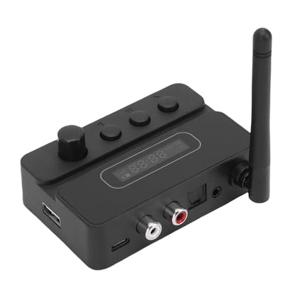 Eujgoov Bluetooth 5.3 Transmitter and Wireless Audio Adapter with Low Latency for Speaker Music Streaming Stereo System