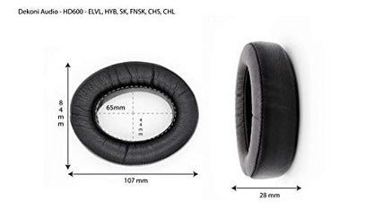 Dekoni Audio Earpads for HD600 Series, Velour | Memory Foam, Easy Install, Stock Fit, Pad Upgrade