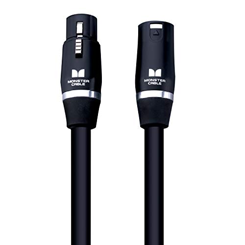 Monster Cable Prolink Studio Pro 2000 XLR Microphone Cable, 20 Foot Balanced Mic Cable, Gold XLR Male to Female Connectors, Multi-Gauge Wire Network Studio Cable - size: 20 Ft.