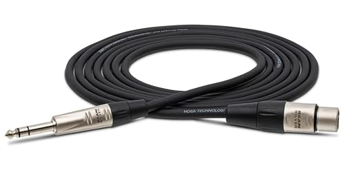 Hosa HXS-020 Pro Balanced Interconnect, REAN XLR3F to 1/4 Inches TRS, 20 Feet - size: 20 Feet