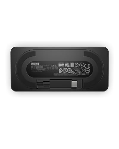 Lenovo USB-C 듀얼 디스플레이 여행용 도크 - 7 포트, 통합 케이블, 범용 호환성, 4K에서 디스플레이 2개 - 블랙 - style: USB 도크