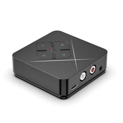 2026 Bluetooth 6.0 Receiver for Home Stereo with 3.5mm/RCA, Bluetooth Adapter for Stereo Receiver, Amplifier, Speaker, HiFi - color: Black