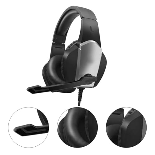 Gaming Headset for Computer Games with Noise Canceling Microphone Black
