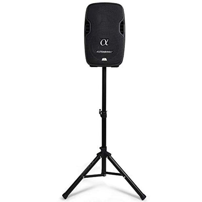 8" Portable Rechargeable Battery Powered 800W Pro DJ Amplified Loud Speaker with 2 Wireless Microphones Echo Bluetooth USB SD Card Aux MP3 FM Radio PA System LED Ring Karaoke Tripod Stand - style: 8" 800 Watts
