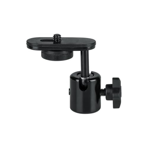 Gator Frameworks Camera Mount Mic Stand Adapter (GFW-MIC-CAMERA-MT) | Ball-and-Socket Head, Standard 1/4-20 Camera Threads, 360-Degree Rotation, 180-Degree Tilt