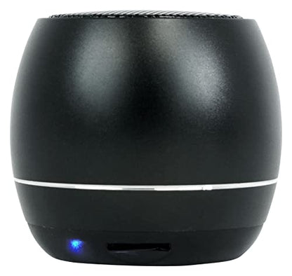 Rockville RPB2-BLACK 5W Portable Bluetooth Speaker, Wireless Linking, SD Card Slot, Hands-Free Calling, Selfie Remote, for Travel and Outdoors | TWS Stereo Link, SD Card Slot, Built-in Mic, Aluminum Body, 5-Hour Rechargeable Battery, 30-Min Charge - color