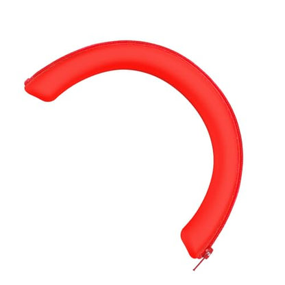 Silicone Headphones Headband Covers Replacement Headband Sleeve with Zippers for WH1000XM6 Headsets Silicone Headphone Cushion - color: Red