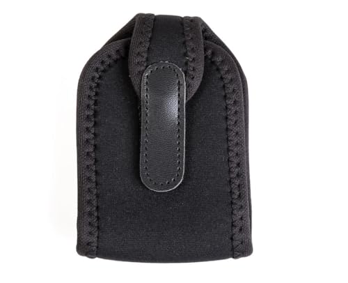 Neotech Wireless Transmitter Pouch – Neoprene Bodypack Holder with Elastic Strap | Fits Wireless Mic Packs & IEM Receivers | Black – Made in USA