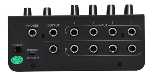 Rockville 3-Person Podcast Recording Package LINE8 USB 8-Channel Mixer and USB Audio Interface with (3) PRO-M50 Headphones, (3) RMIC-SR Mics, Stands, RHPA4 Amp, Cables (12 Items)