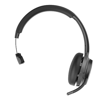 Morpheus 360 Advantage Wireless Mono Headset with Detachable Boom Microphone HS6200MBT, Bluetooth Headphones, UC Compatible, 30H Playtime, Black