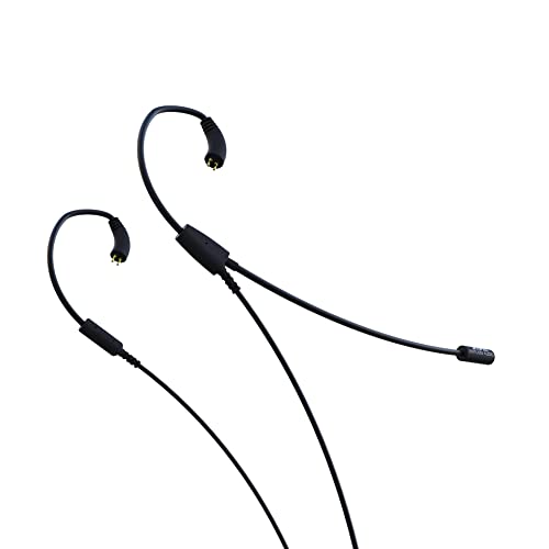 Kimura 2-Pin Replacement IEM Cable with Professional Gaming Boom Mic