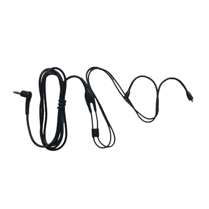 Replacement EAC64BK 64 -Inch Detachable Earphone Cable for Shure SE215, SE315, SE425 SE535 and SE846 Earphones (Black) - color: Black