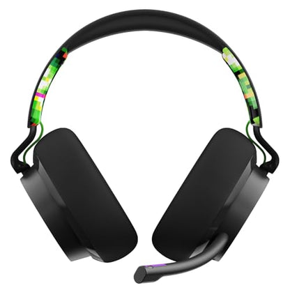 Skullcandy SLYR Pro Multi-Platform Wired Gaming Headset, Removable Mic, Lightweight Design, Ultra-Soft Memory Foam Ear Cushions, Mute and Volume Controls, PC, Xbox, PlayStation - Green Digi-Hype - color: Green Digi-Hype, style: SLYR Pro