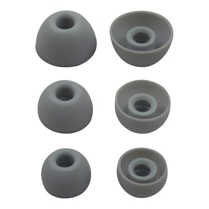 6 Pairs Replacement Silicone Ear Tips Compatible with Beats Studio Buds/Fit Pro/Studio Buds +, Silicone Earbuds Eartips Buds Cover Set for Beat Studio Buds (Dark Grey with Pen) - color: Dark Grey with Pen