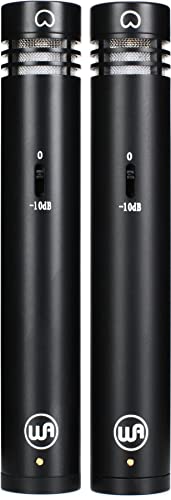 Warm Audio WA-84 Stereo Pair - Black, XLR Microphone, Condenser