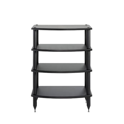 Pangea Audio Vulcan Four Shelf Audio Rack, Media Stand, and Components Cabinet 4 Shelf Carbon - color: 4 Shelf Carbon Fiber Vinyl