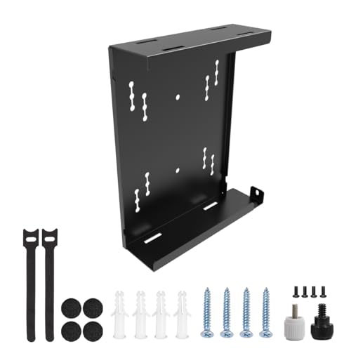 Mini PC Wall Mount for Dell OptiPlex Micro Form Factor Case | VESA and Under Desk Mount Fits MFF 7080, 7060, 7010, 5060, 3040, 3046, 3050, 3060 and Lenovo ThinkCentre Tiny Desktops(HDM)