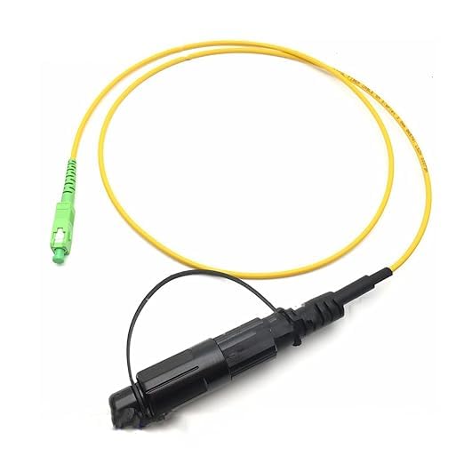 Fiber Patch Cable Opti Tap, 0.3M (1FT), Simplex SMF(G.657.A2), Opti-Tap SC/APC to Single SC/APC with 5.0MM LSZH Jacket, 2M, Test Cable