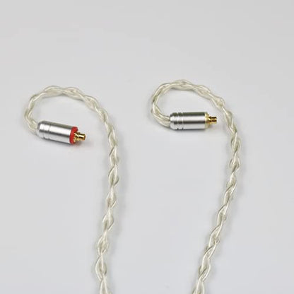 MMCX 3.5MM Upgrade Earphone Cable 8Core Silver Plated Copper Upgrade Detachable Earphone Wire for Shure 846 535 Tin Audio T2 Plus P1 (3.5MM, MMCX)