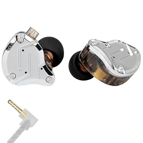 KZ ZS10 PRO in Ear Monitor Headphones, 4BA+1DD 5 Hybrid Driver Gaming Earbuds Wired Earphones, HiFi Clarity Sound Immersive Bass IEMs for Gaming Musician Singer Audiophile (Black Without Microphone) - color: Black, style: without mic