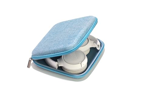 Ginsco Ultra-Slim Case Compatible with JBL Tune 510BT Bluetooth Headphones, with JBL Tune 520BT/670NC Live 460NC, Wireless On-Ear Headphones, Travel Carrying Headphone Case (Light Blue) - color: Light Blue