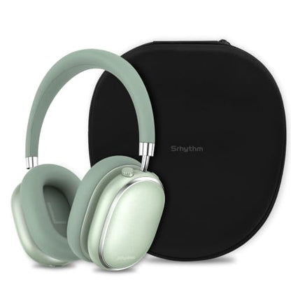 Srhythm NiceComfort 95 Hybrid Noise Cancelling Headphones Wireless | Bluetooth with Transparency,ENC,HD Sound,Slim Headphones Lightweight - color: Mint Green