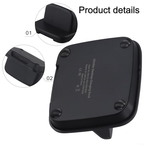 120W USB C Charging Dock Charging Station Phone Tablet Earbuds 6A Delivery Hub Compact ABS Desktop Organizer Portable Travel Black(Black)