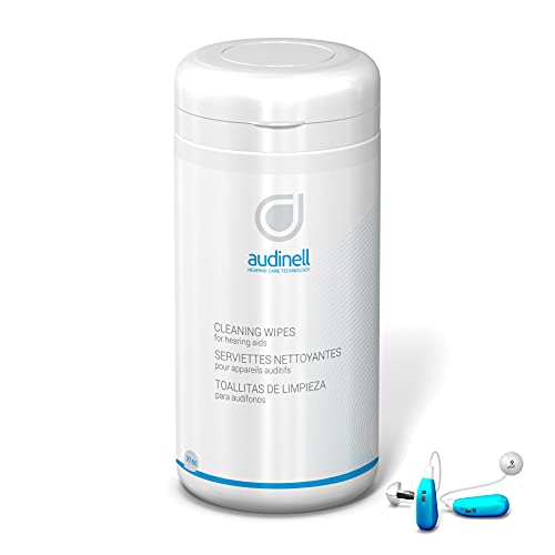 Cleaning Wipes | 160 Wipe Canister | Alcohol-Free | Dissolves, Cleans, Removes Earwax & Dirt from Hearing Aids, Earmold, Airpods, Earbuds, Earplugs, In-Ear Monitors, Hearing Protection Device