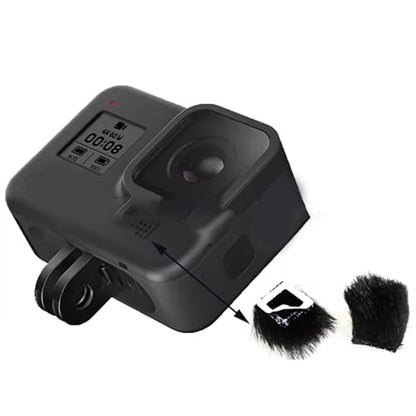 Sports Camera Microphones Windshield Furry Windscreen Furs Screen Muff For 8 9 Action Cameras Microphones Windslayer Cover