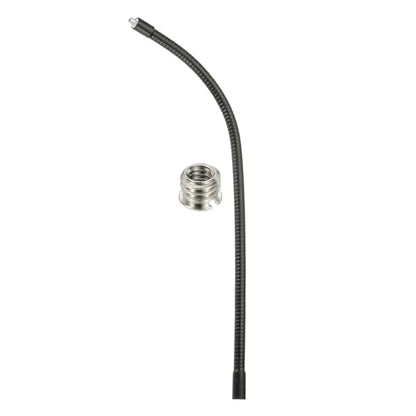PATIKIL 16" Gooseneck, 1/4"-20 Female to Male Thread Metal Universal Hose Flexible Arm Gooseneck Tube Extension Holder with Reducing Screws for Action Camera, Phone, Microphone, Black - size: 40cm