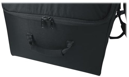 Rockville SB12 V2 Rolling Travel Bag for 12" DJ PA Speakers and Stands | Wheels and Retractable Handle, Stand Pocket, Semi-Rigid Foam Protection, Dual Lockable YKK Zippers, Water-Resistant - size: 12"