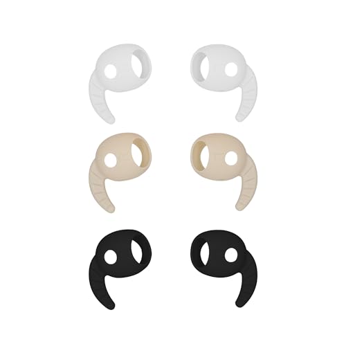 kwmobile Earbud Hooks Compatible with Samsung Galaxy Buds 3 FE - Set of 6X Earphone Holders for Running - Multicolor