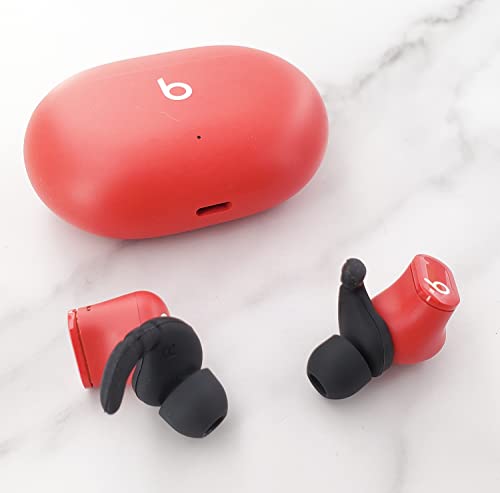 Anti Slip Earhook Tips Compatible with Beats Studio Buds, 3 Pairs Anti-Slip Anti Lost Earbuds Hook Tips Sport Ear Tips, Compatible with Beats Studio Buds, Ear Hook Black - color: Black