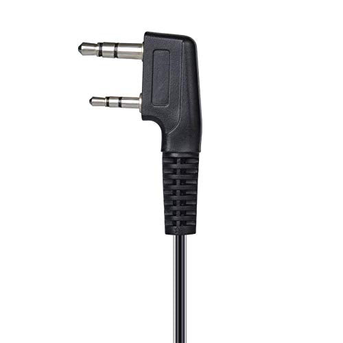 Walkie Talkie Headsets with Mic 2 Pins for Baofeng UV-5R BF-F8HP BF-888S Retevis H-777 Arcshell (20 Packs) - color: 20ps