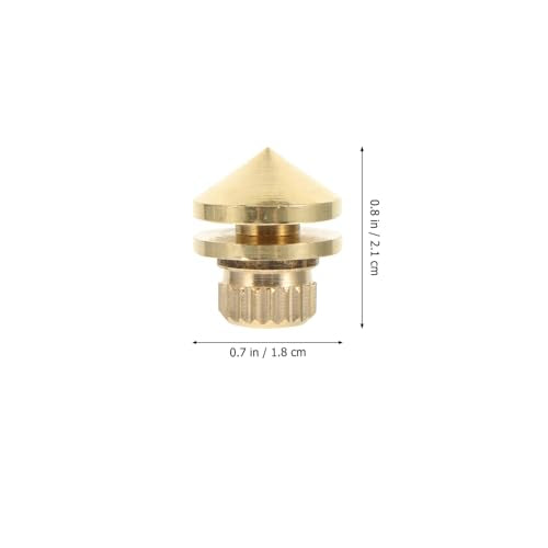 MERRYHAPY 4pcs Pure Copper Speaker Spikes for Turntable Base Isolation Speaker Pads for Studio Monitors Vibration Reduction