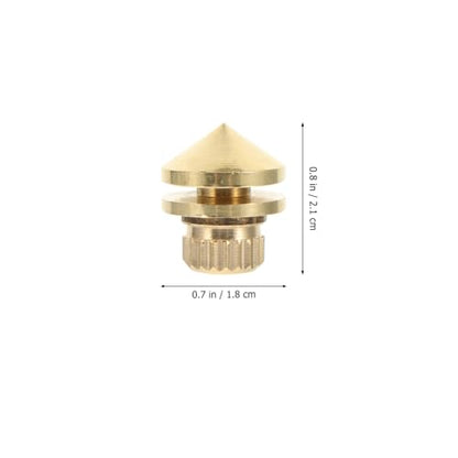 MERRYHAPY 4pcs Pure Copper Speaker Spikes for Turntable Base Isolation Speaker Pads for Studio Monitors Vibration Reduction