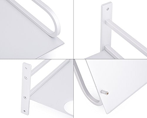 Ace Select Aluminum Wall Mounted Shelf Floating AV Shelf TV Box Shelf Component Shelves for Router Gaming Consoles Cable Box