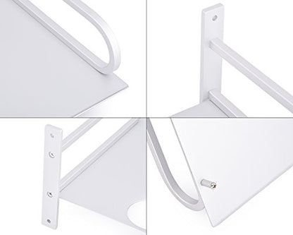 Ace Select Aluminum Wall Mounted Shelf Floating AV Shelf TV Box Shelf Component Shelves for Router Gaming Consoles Cable Box