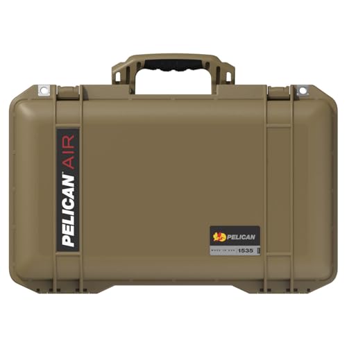 Pelican Air 1535 Multi-Purpose Hard Case - No Foam (Empty) - For Camera, Drone, Equipment, Gear, Electronics, Overlanding, Camping, and Travel - OCP Tan - color: OCP Tan, size: No Foam