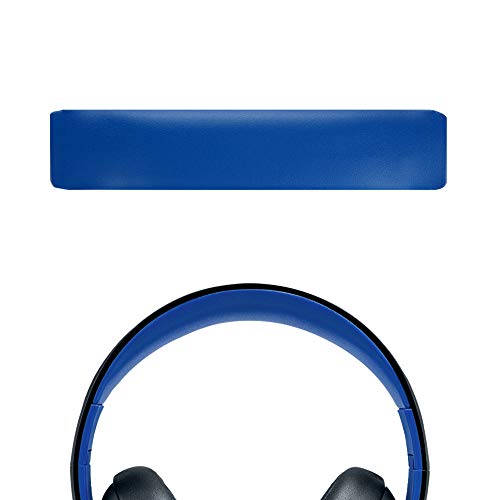 Geekria Protein Leather Headband Pad Compatible with Gold Wireless Stereo Headset PS3, PS4 (CECHYA-0083) Headphones, Replacement Band Repair Part (Blue) - color: Blue